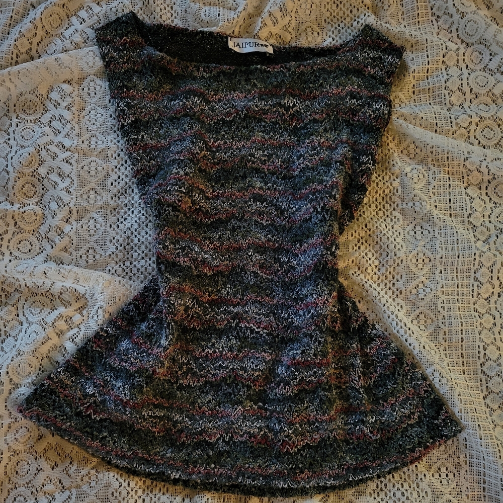 Multicolor Knit Skirt